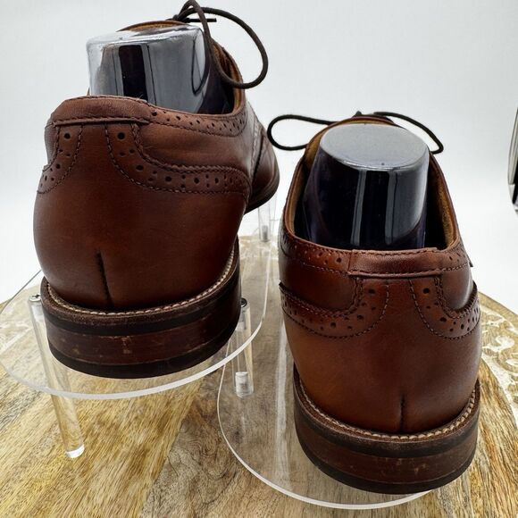 Florsheim Rucci Mens Wingtip Oxford Cognac Leather Dress Shoes 13383-221 10.5 M main image 5